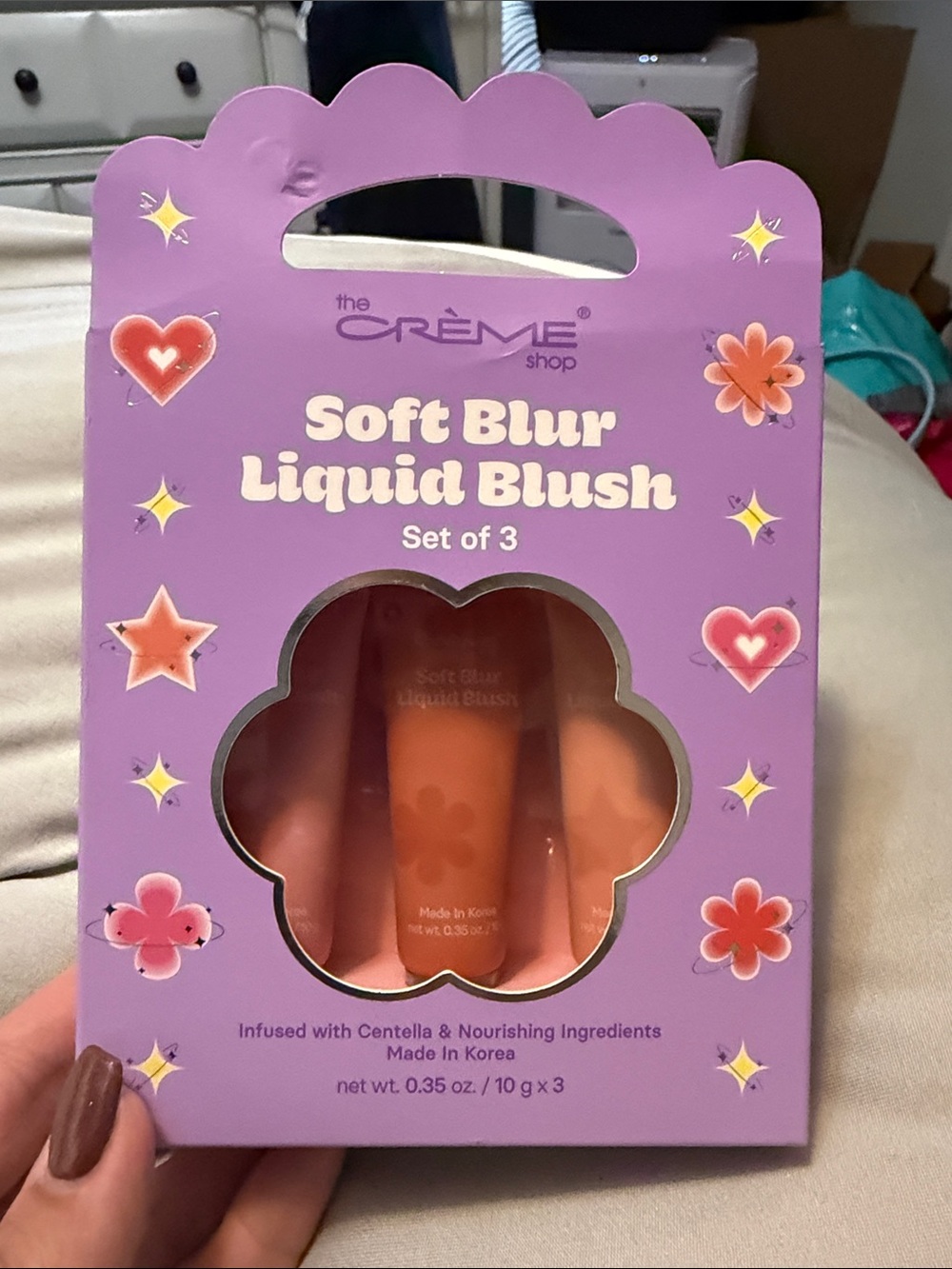 The Crème Shop Soft Blur Liquid Blush Set of 3 — Peach/Pink